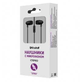 Наушники вакуумные с микрофоном Krutoff Strix