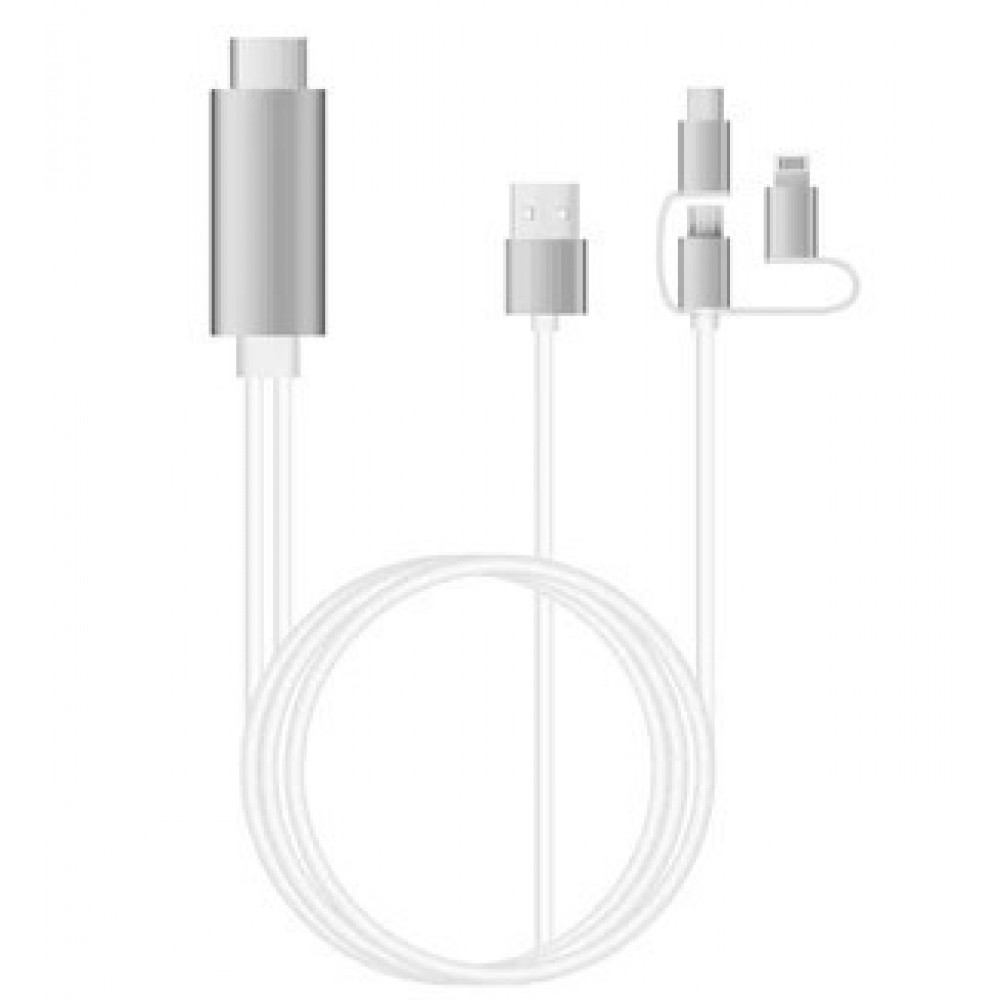 кабель для Apple Lightning / Type-C / Micro HDTV HDMI Mirascreen LD6m-3M