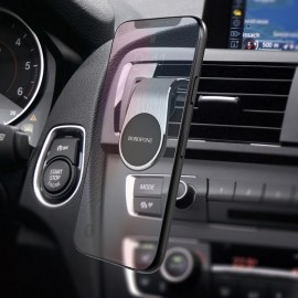 Держатель для телефона в вентиляцию магнит Borofone BH10 черн
