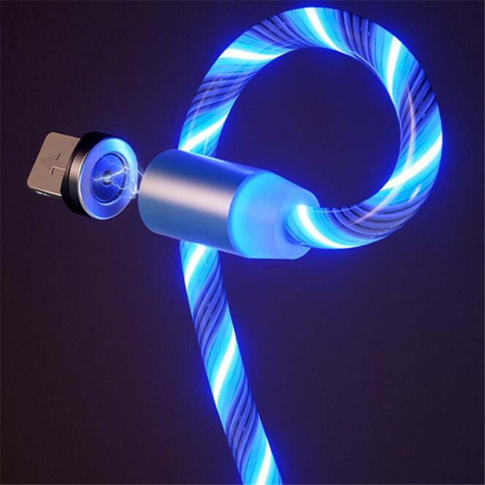 кабель для Apple Lightning USB магнитный 360 X-Cable LED светящ