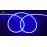 Лента LED Neon синяя узкая 5m