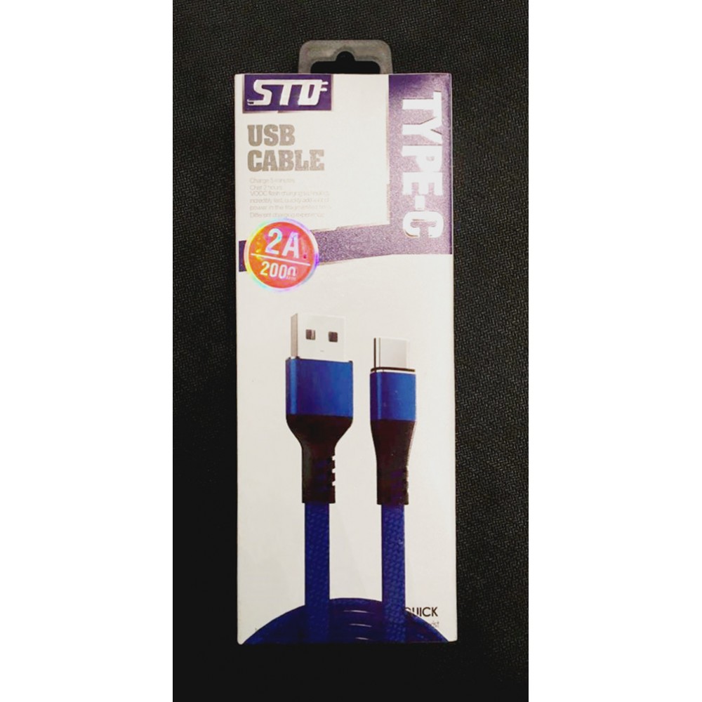Кабель USB Type-C STD CB106 2A 2m