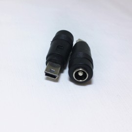 Переходник гнездо 5.5/2.5 - штекер mini usb