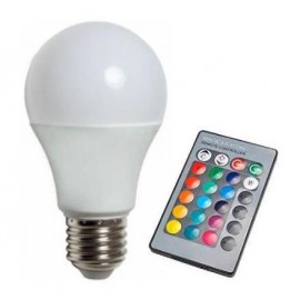 Лампа 3W RGB с пультом E27