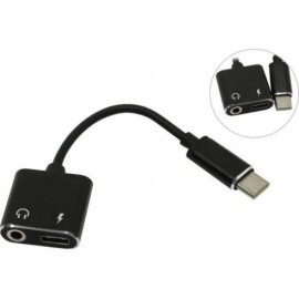 Переходник Type-C - 3.5 гнездо aux + зарядка Smartbuy A-835-C