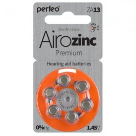 Батарейка ZA13 Airozinc Premium для слух аппаратов