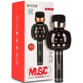 Колонка микрофон Bluetooth Mp3 караоке WS-2911 черная