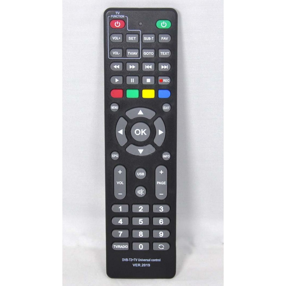 Пульт универсал для T2 тюнеров DVB-T2+TV ver.2019 H0035908