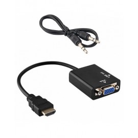 Конвертер видеосигнала HDMI в VGA c AUX без питания MRM A1577 A5169 H178 белый