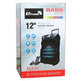 Колонка Bluetooth MP3 караоке 2 микрофона EL5-12 / K5-12