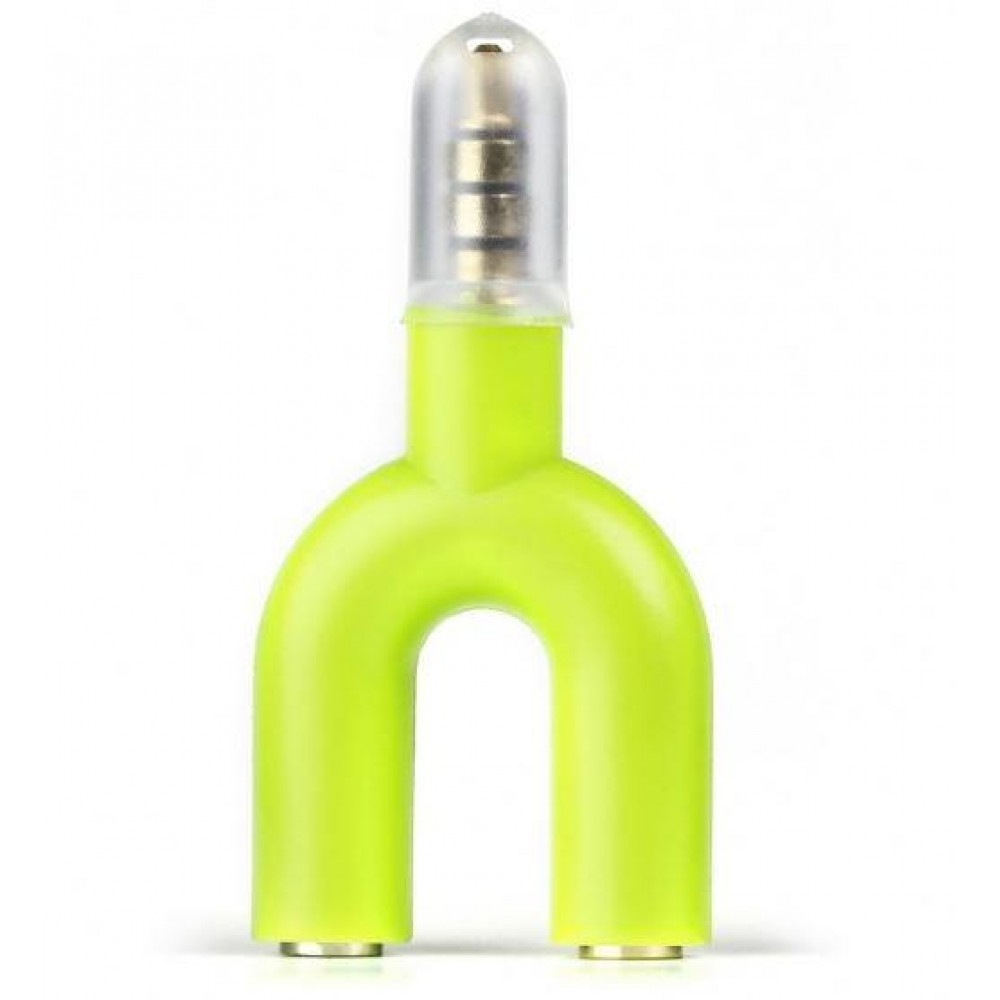 Переходник 3.5 штекер 4pin - 2x 3.5 гнезда Smartbuy A217