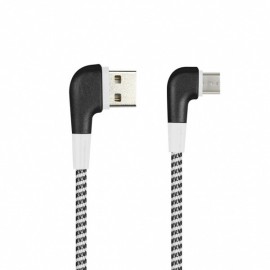 Кабель micro usb SmartBuy Chess iK-12NSL ткань угловой