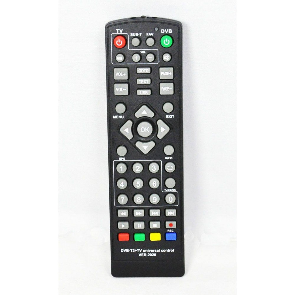 Пульт универсал для T2 тюнеров DVB-T2+TV ver.2020 H0036466