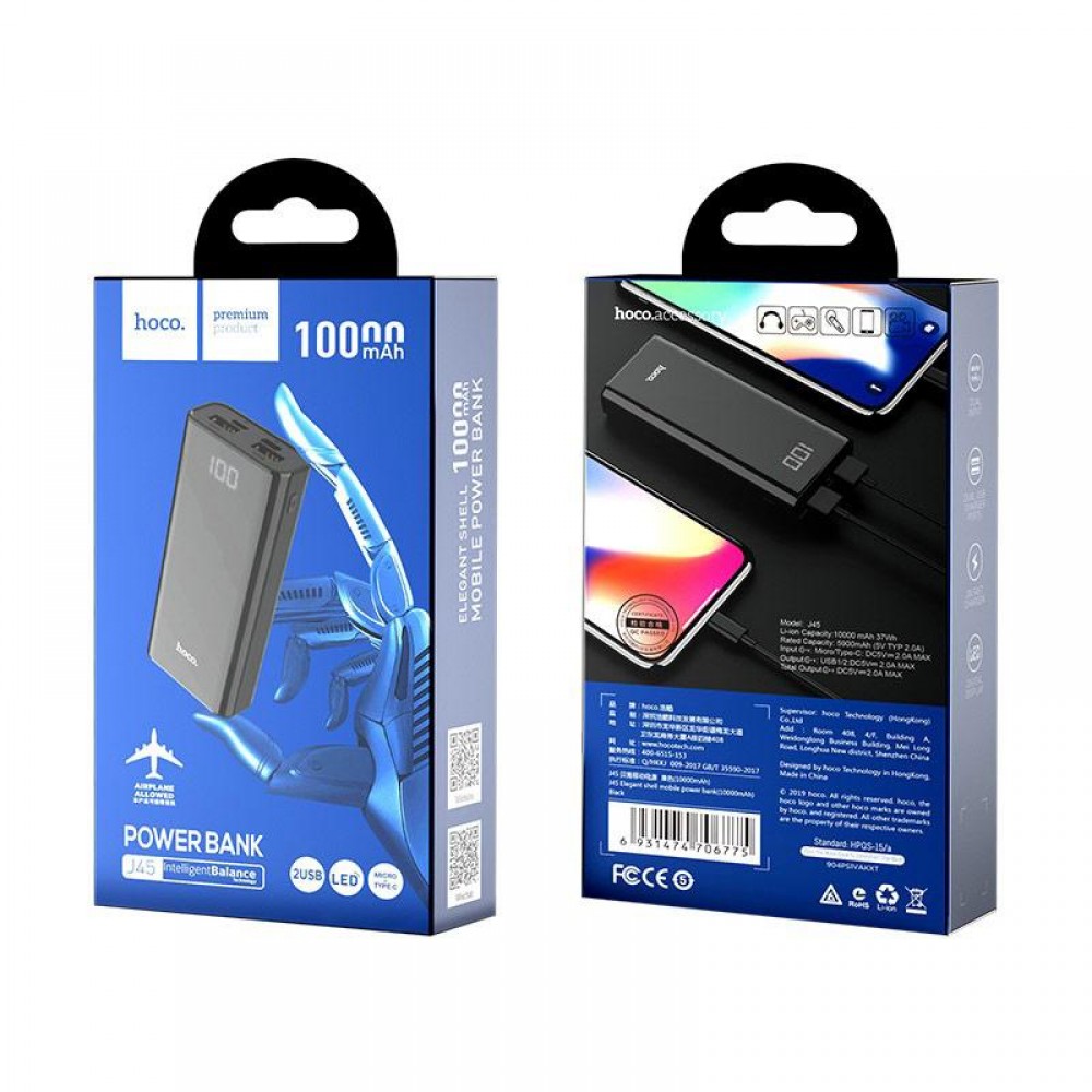 Power bank Hoco J45 10000mah
