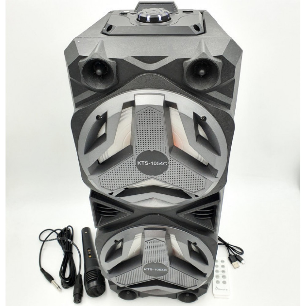 Колонка Bluetooth MP3 FM караоке с микрофоном KTS-1054
