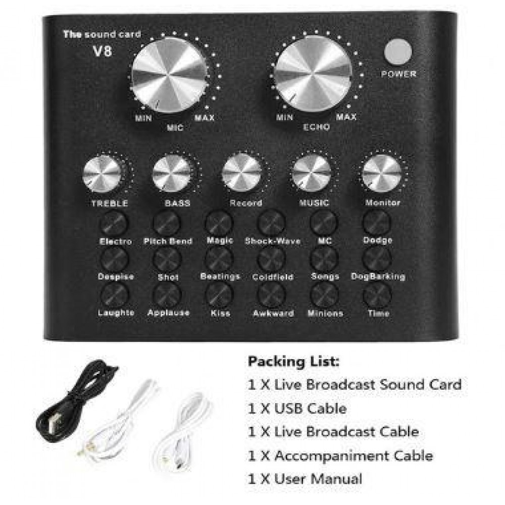 Микшер / звуковая карта The sound card v8