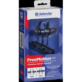 Наушники bluetooth c MP3 вакуумные Defender FreeMotion B685