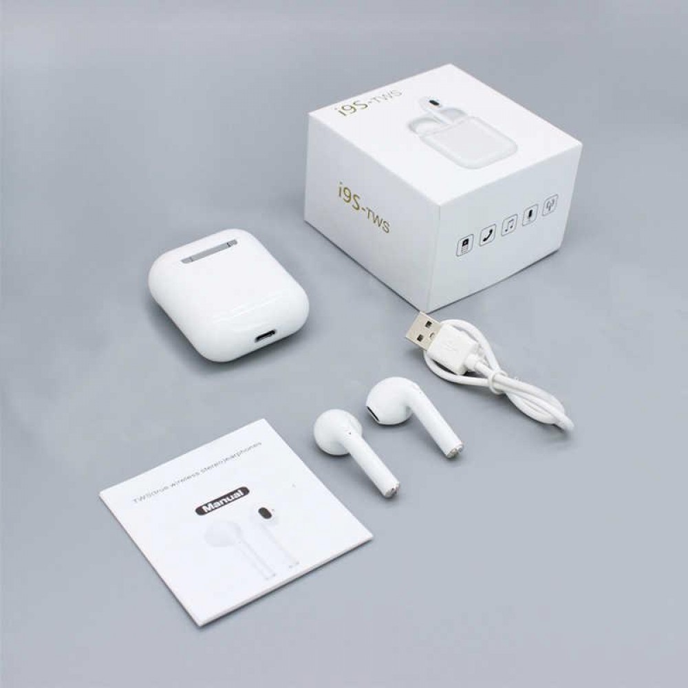 Наушники bluetooth вкладыши i9s-TWS No.1 прямоуг коробка