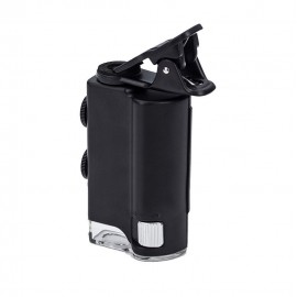 Микроскоп карманный Mini 60x-100x 7751W с клипсой на смартфон