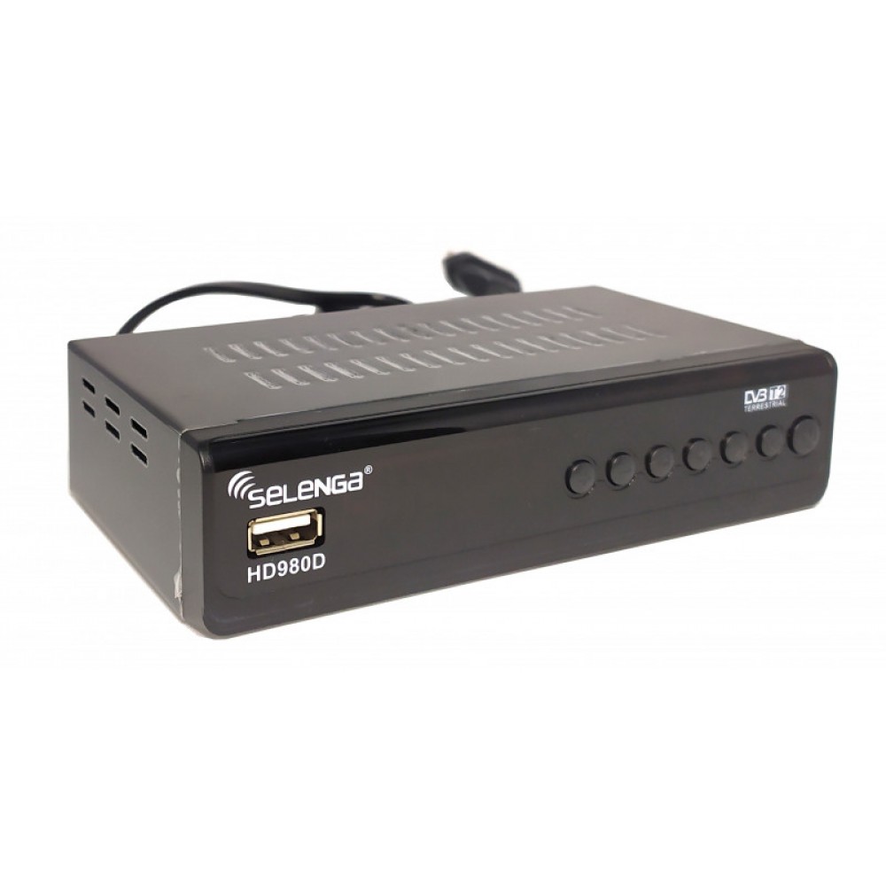 Ресивер DVB-T2/C Selenga HD980D с кабельным тв и интернет