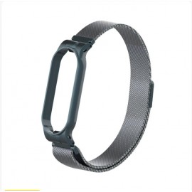 Ремешок металл для фитнес браслета Miband 5, черный