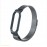 Ремешок металл для фитнес браслета Miband 5, черный