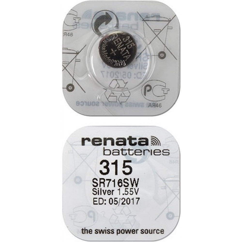 батарейка 315 sr716sw Renata