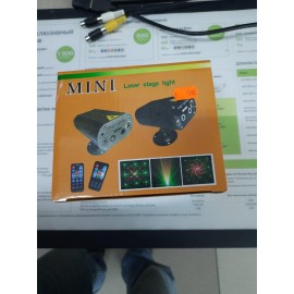 Лазерный проектор Mini Laser Stage Light с пультом
