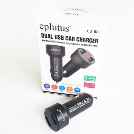 Зарядное автомобильное азу usb 2x Eplutus CU-503 LCD