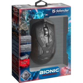 Мышка игровая Bionic GM-250L + коврик