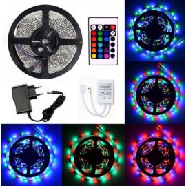лента LED Cheap RGB 5m пульт, БП