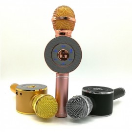 Колонка микрофон Bluetooth Mp3 караоке WS-668 led