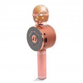 Колонка микрофон Bluetooth Mp3 караоке WS-668 led