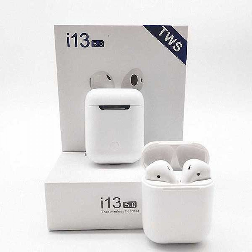 Наушники Bluetooth i13 TWS белые