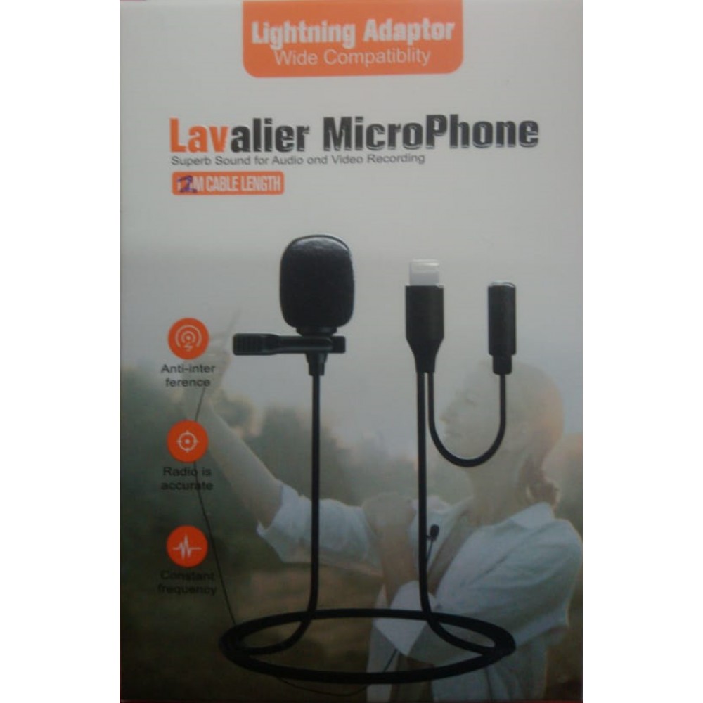 микрофон прищепка петличный Lavalier Microphone для Apple Lightning Wh7964