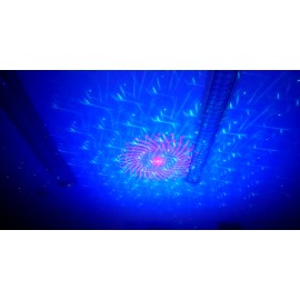 Лазерный проектор Mini Laser Stage Light + LED с пультом