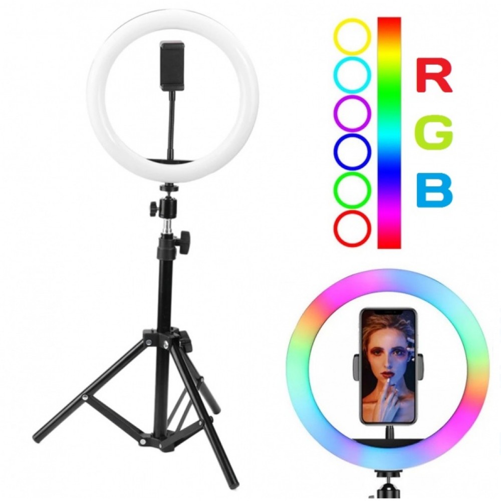 Селфи лампа кольцевая MJ33 RGB
