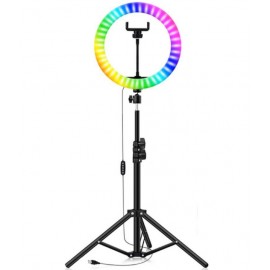 Селфи лампа кольцевая MJ33 RGB