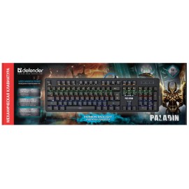 Клавиатура USB Механическая LED Defender Paladin GK-370L