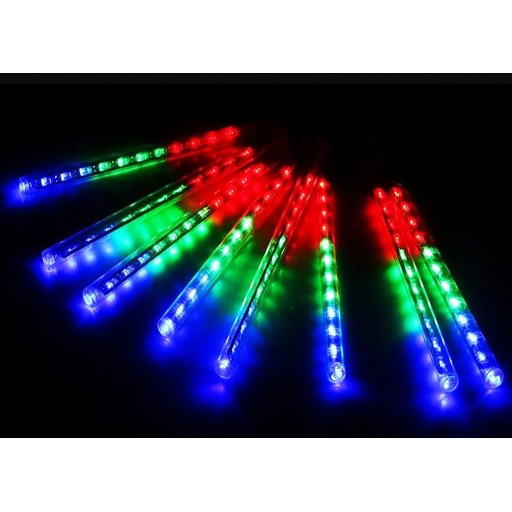 Гирлянда сосульки RGB 30см 8шт