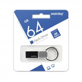 Флешка USB 3.0 64Gb SmartBuy Ring металл