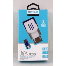 Зарядное сетевое сзу usb 2x GY-C201 +micro белый