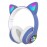 Наушники bluetooth Cat STN-28 с ушками LED черн