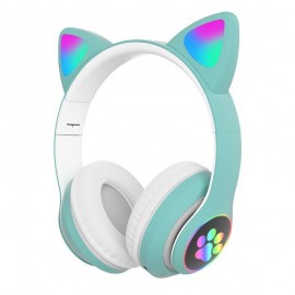 Наушники bluetooth Cat STN-28 с ушками LED черн