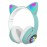 Наушники bluetooth Cat STN-28 с ушками LED черн