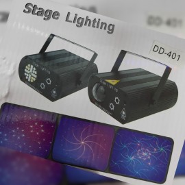 Лазерный проектор Stage Lighting + LED металл DD-401 / H-11 с пультом