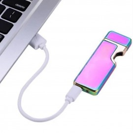 Зажигалка Usb металл Выемка под палец