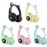 Наушники bluetooth Cat P33M с ушками LED черный