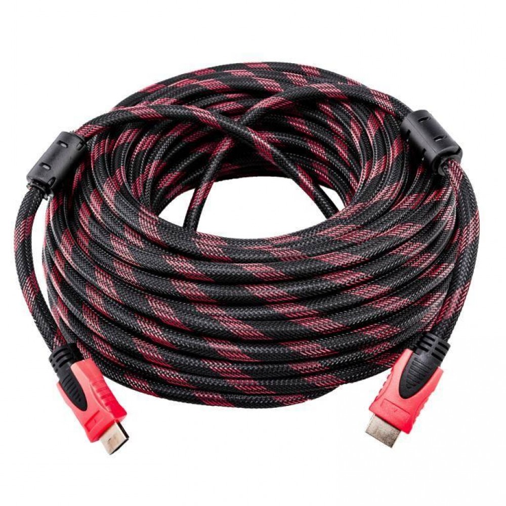 Кабель HDMI - HDMI 20m нейлон/ткань