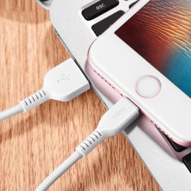 Кабель для Apple Lightning USB Hoco X20 3m черн